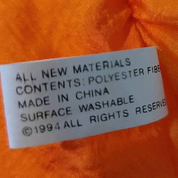 International Silver Co Vint 1994 Pumpkin Jackolantern Halloween Plush 25x17" - Picture 6 of 12